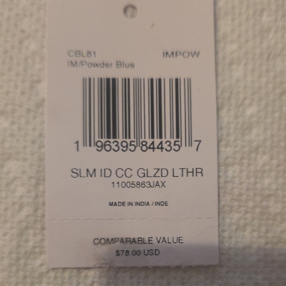 Coach Blue Card Holder - Picture 5 of 5